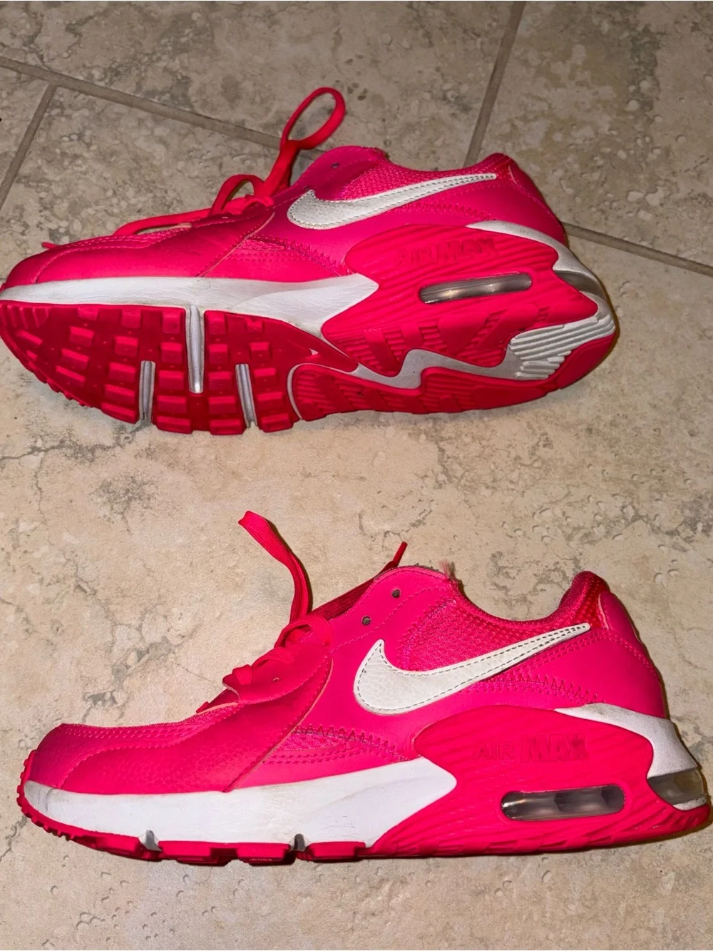 Nike Hot Pink and White Running Sneakers